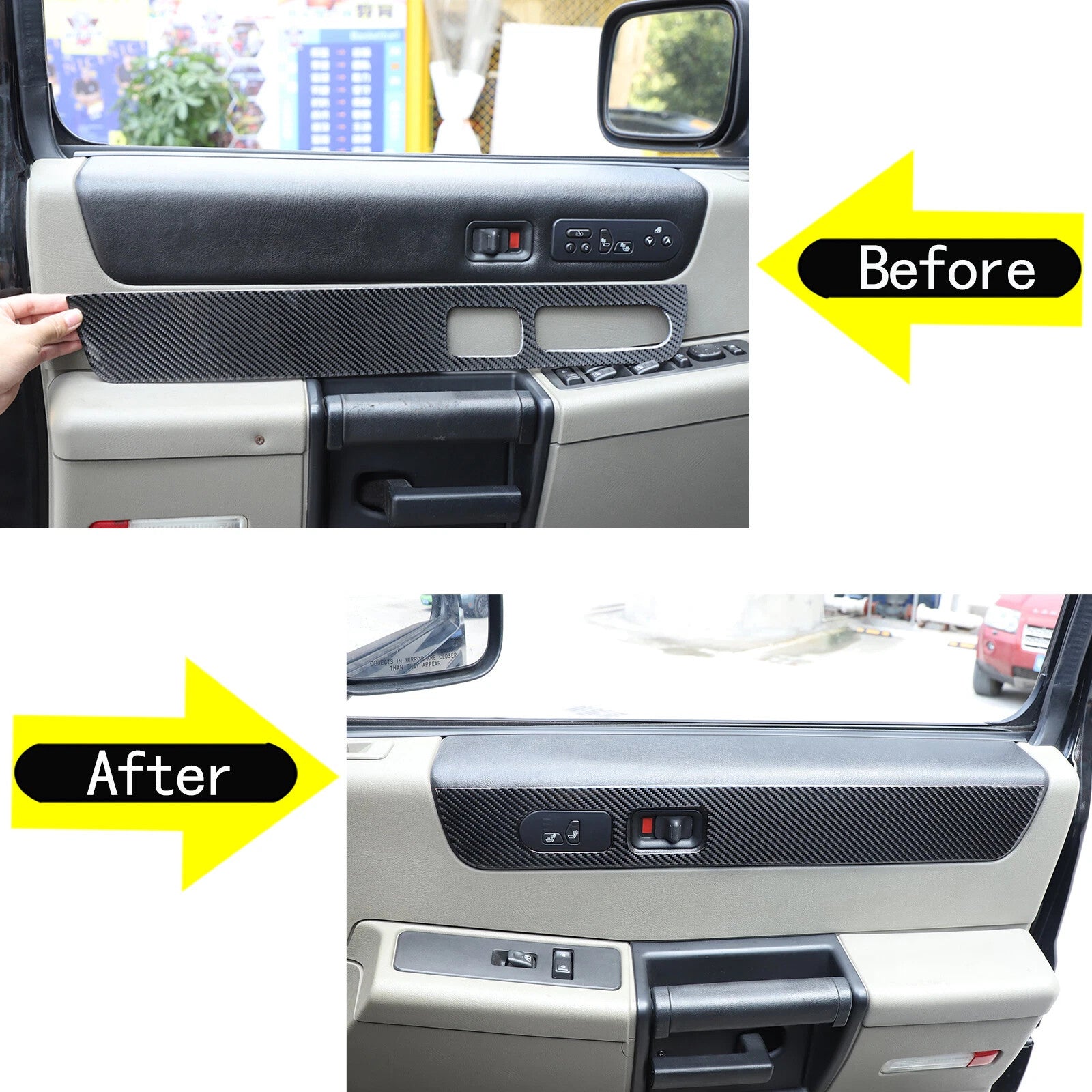 Passend für Hummer H2 2003-2007 Türverkleidung Blenden