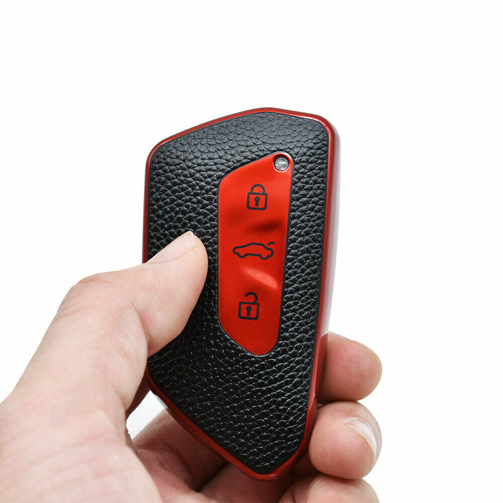 Passend für VW Golf 8 für Seat Leon Schlüsselcover Schlüssel Abdeckung Hülle
