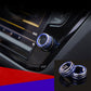 Passend für 2x VW Tiguan T-Roc T-Cross Passat Ringe Radio Lautstärke Volume Blau