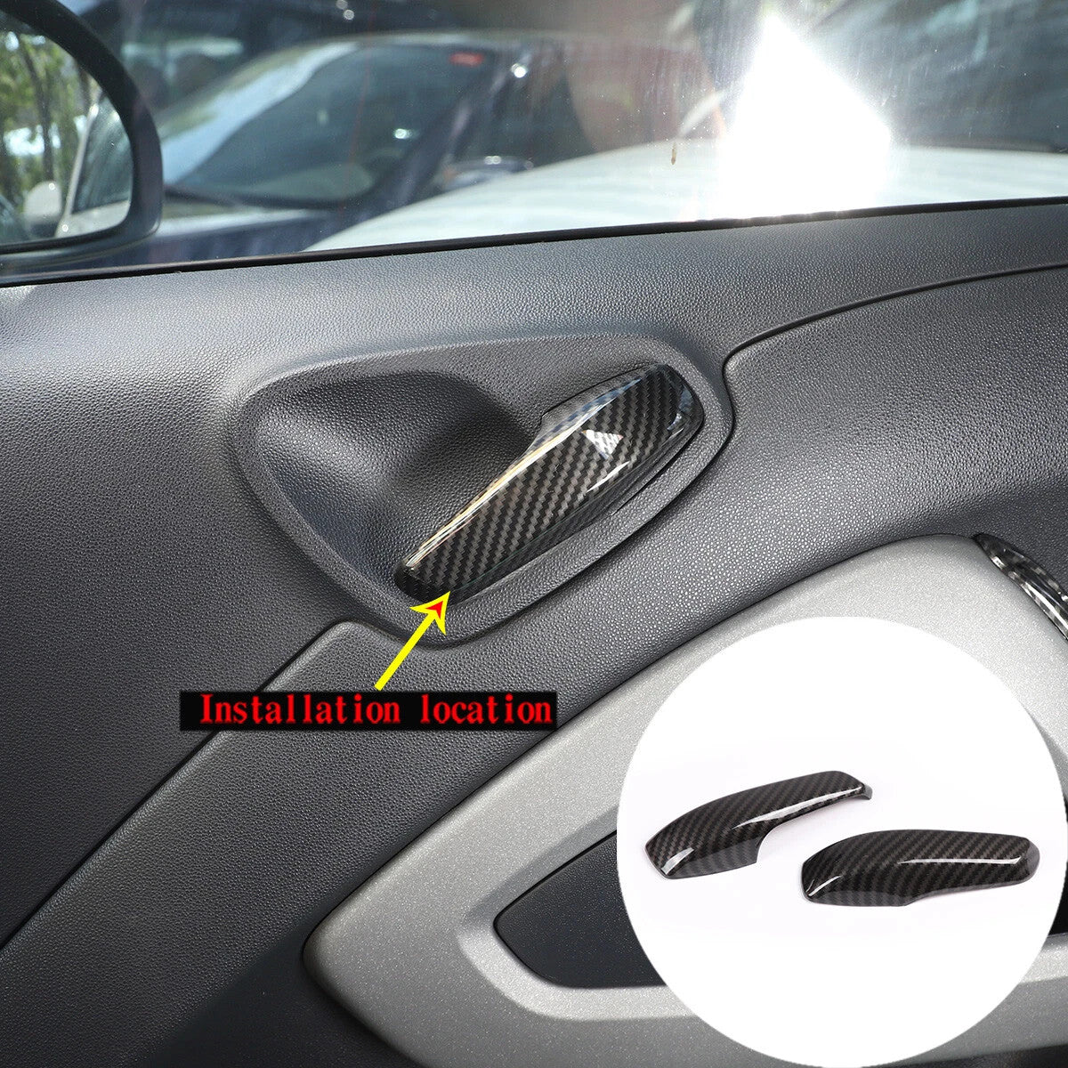 Passend für Smart 451 2010-2015 Türgriff innen Blenden