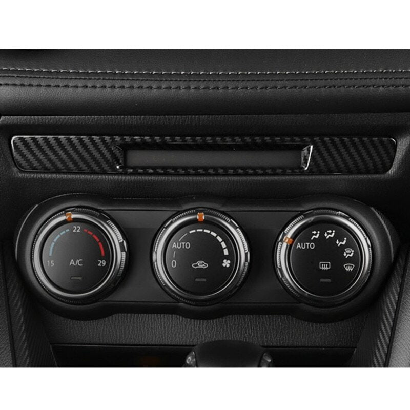 Passend für Mazda CX-3 CX3 2015-21 Mittelkonsole Blende Abdeckung Rahmen Carbon