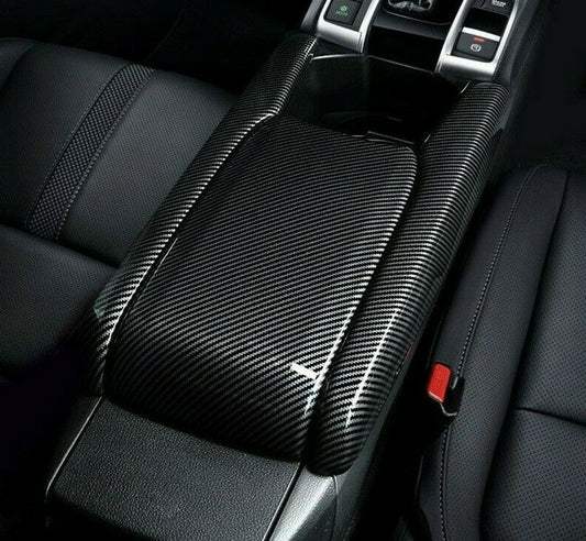 Passend für Honda Civic Carbon Mittelkonsole Aufbewahrungsbox Armlehne Blende
