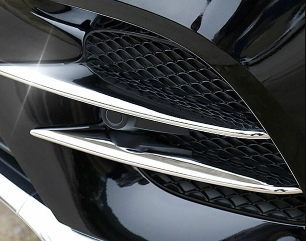 Passend für Mercedes GLC X253 SUV Blenden Kühlergrill Chrom Finnen für Stoßstange