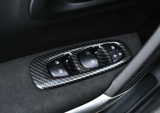 Passend für Renault Kadjar Fensterheber Blende Schutz Rahmen Cover Carbon
