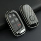 Passend für Jeep Compass Renegade Cherokee Dodge Carbon Schlüssel Cover Hülle