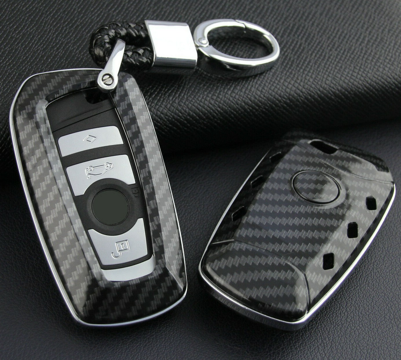 Passend für BMW X3 X4 1 2 3 4 5 6 7 Carbon Schlüssel Cover Hülle