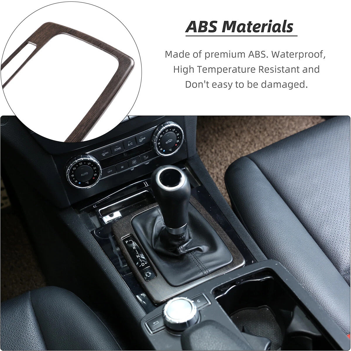 Passend für Mercedes W204 2008-2013 Mittelkonsole Blende