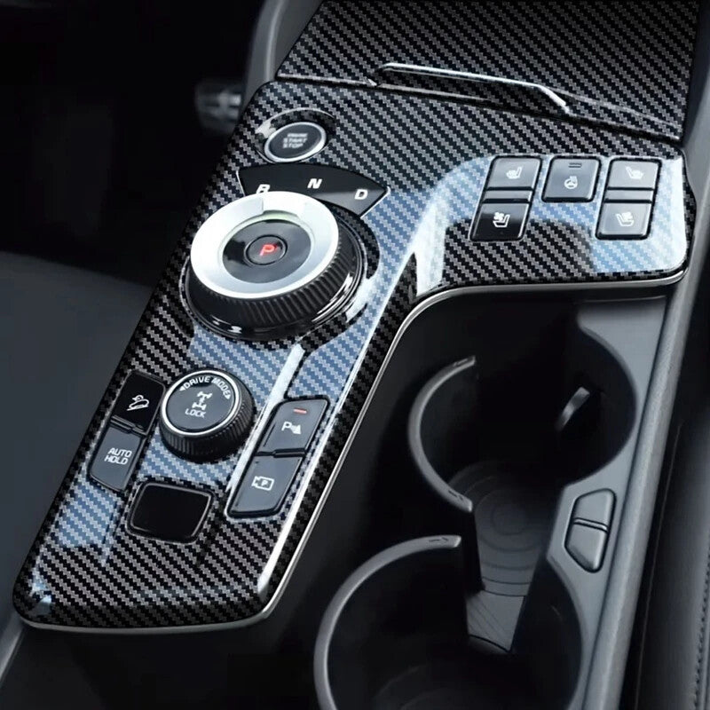 Passend für Kia Sportage NQ5 Mittelkonsole Rahmen Blenden Carbon Edel Schutz