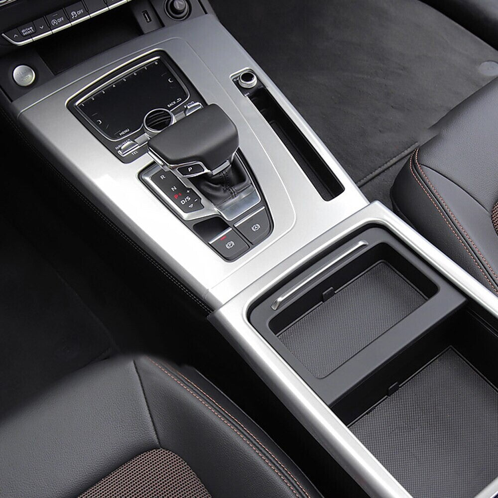 Passend für Audi Q5 Mittelkonsole Konsole Rahmen Blende Silver Tuning Abdeckung