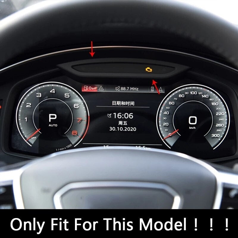 Passend für Audi A6 C8 2019 Tacho Blenden Abdeckung Tuning
