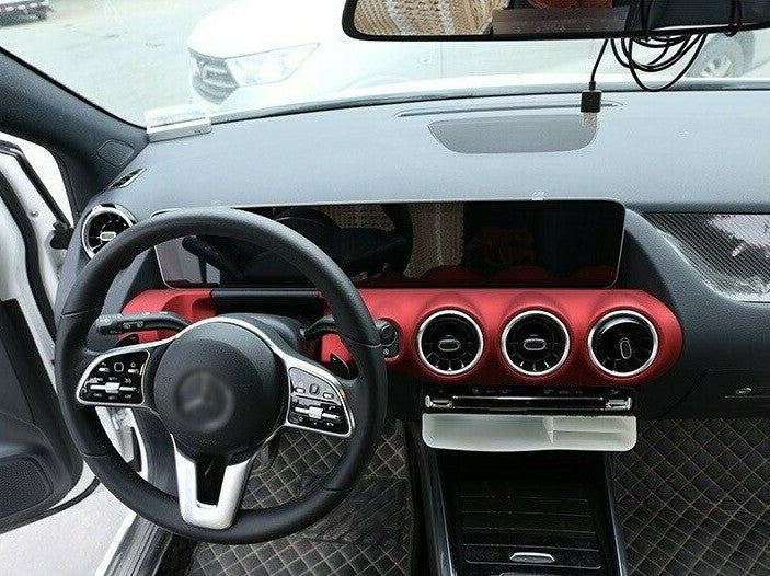 Passend für Mercedes Benz B W247 Rot Blende Klima Mittelkonsole Cockpit Cover