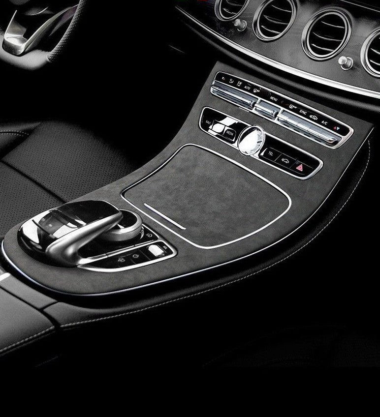 Passend für Luxus Wildleder Mittelkonsole Blende Passend Für Mercedes E Klasse GLE W213 Edel