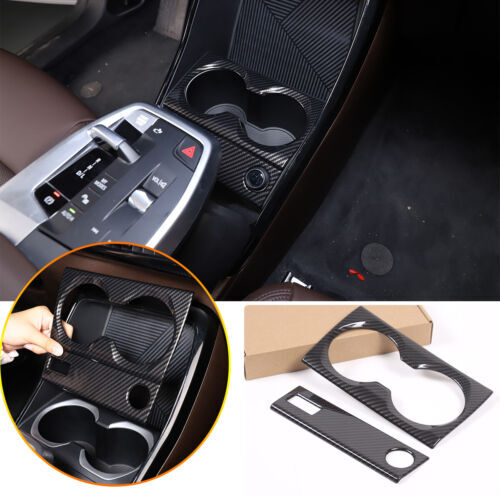 Passend für BMW X1 2023-24 Mittelkonsole Blenden Abdeckung Carbon