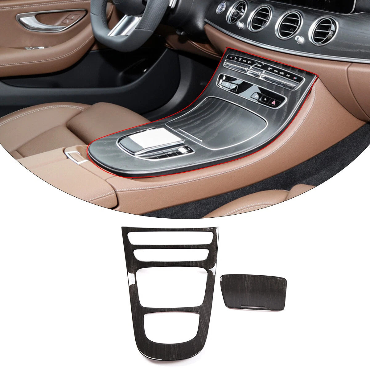 Passend für Mercedes W213 Gangschaltung Blende