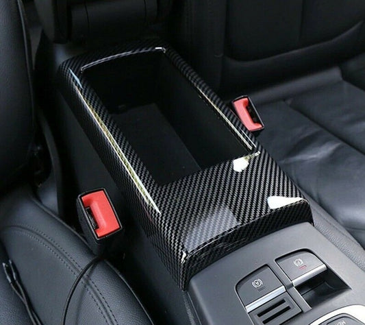 Passend für Audi A3 Mittelkonsole Abdeckung Armlehne Rahmen Schutz Blende Carbon