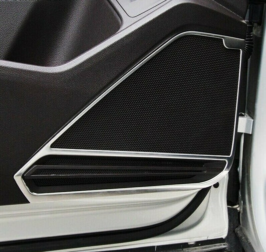Passend für VW Volkswagen TIGUAN MK 2 Edelstahl Lautsprecher Tür Blende Rahmen