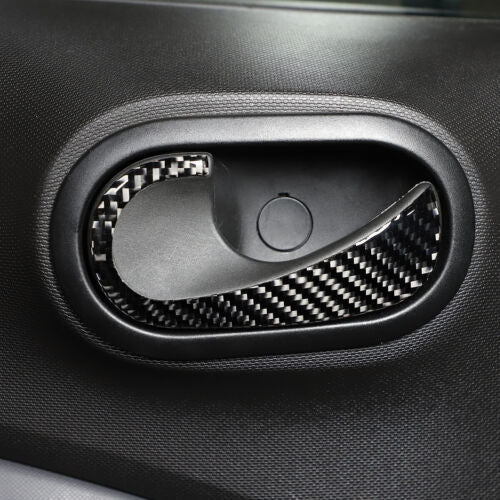 Passend für Benz Smart Fortwo Türgriffe Blenden Abdeckung Carbon
