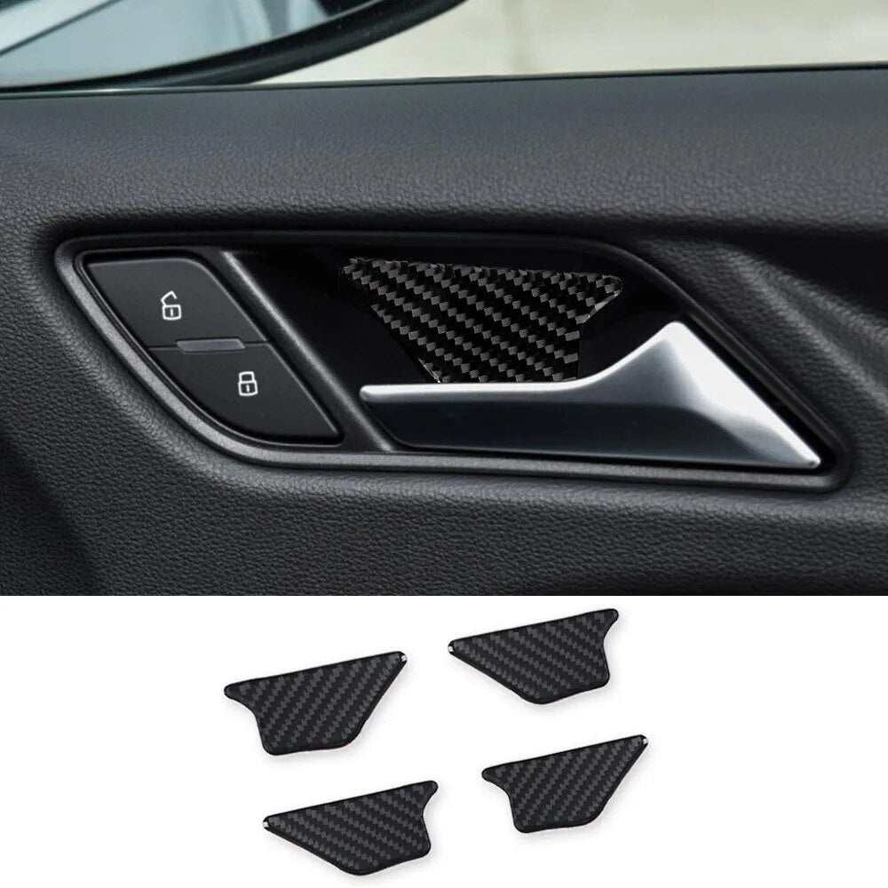 Passend für Audi A3 2014-19 Türgriff Blende Abdeckung Rahmen Carbon