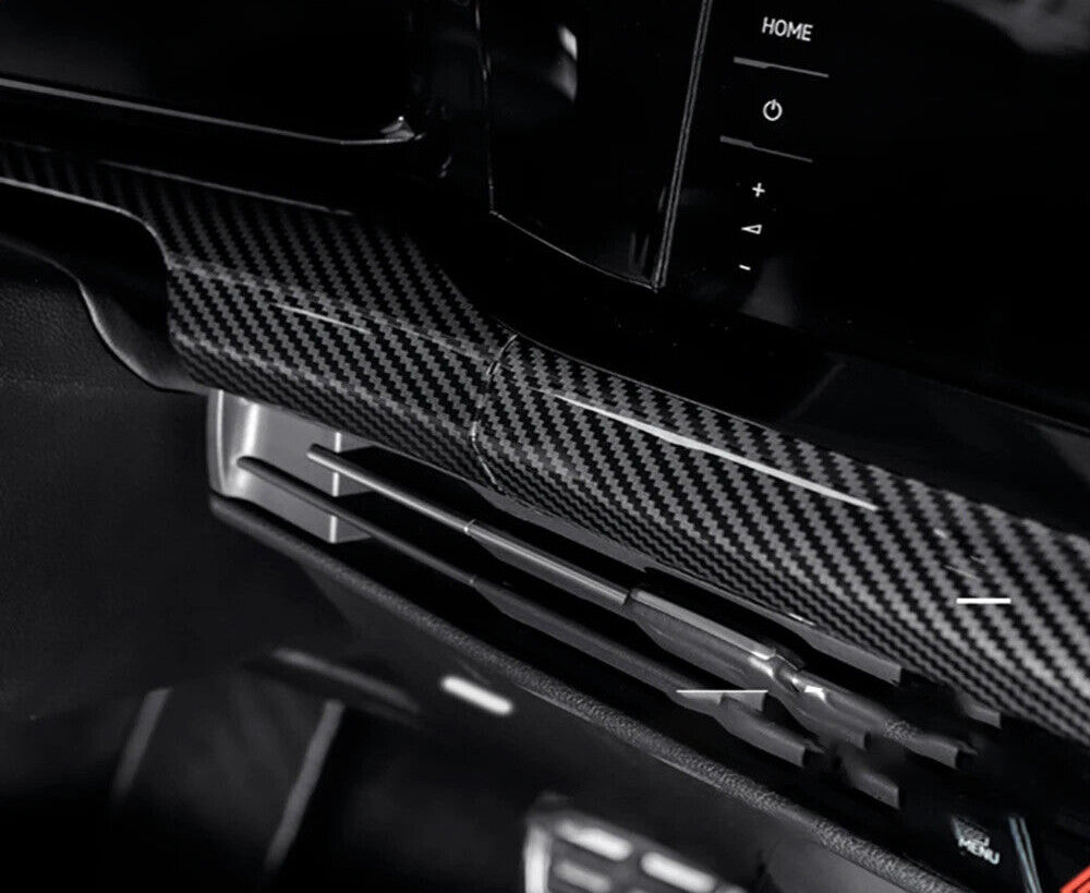 Passend für VW Golf 8 Armaturenbrett Blenden Carbon Mittelkonsole