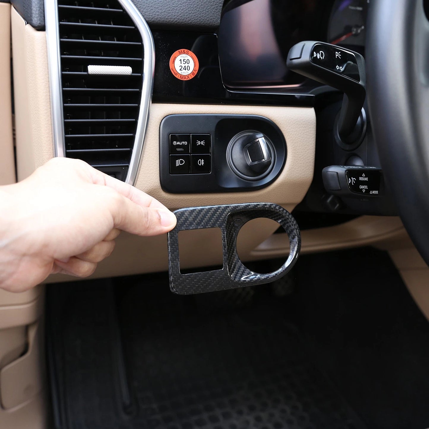 Passend für Porsche Cayenne 2019-2023 Lichtschalter Blende