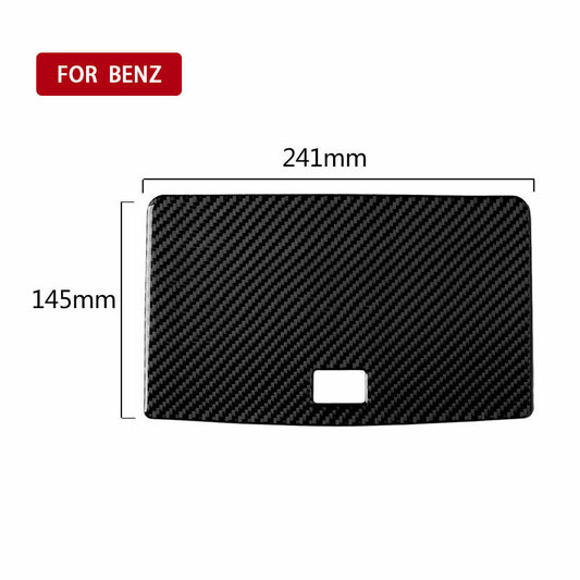 Passend für Kohlefaser Navigation Steuerung Panel Aufkleber Blenden Für Mercedes-Benz W204