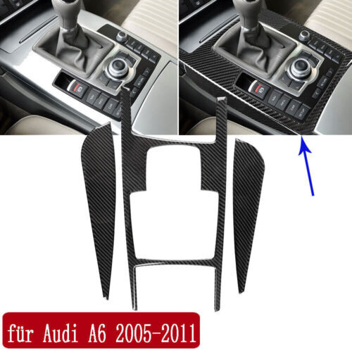 Passend für Audi A6 Mittelkonsole Blenden Abdeckung Carbon