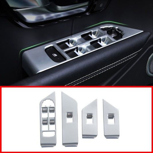 Passend für Range Rover Evoque 2012-18 Fensterheber Blenden Rahmen Silber