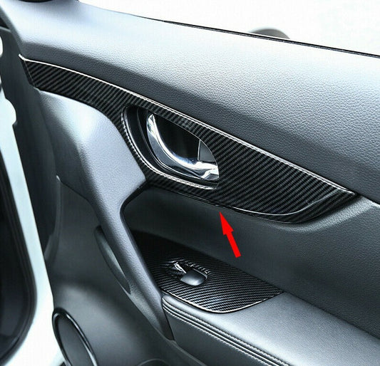 Passend für Nissan X-Trail Fensterheberblenden Rahmen Carbon Türgriff Blende