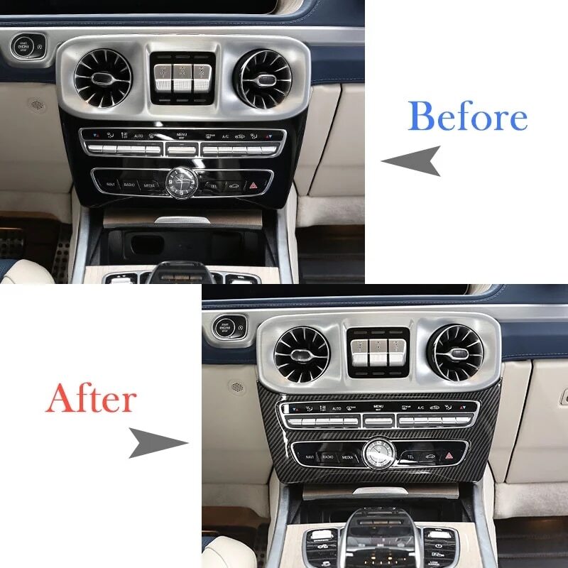 Passend für Mercedes G Class W463 Mittelkonsole Blende Abdeckung Rahmen Carbon