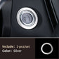 Passend für Mercedes W205 C Coupe Start Stop Ring Blende Abdeckung Rahmen Silber
