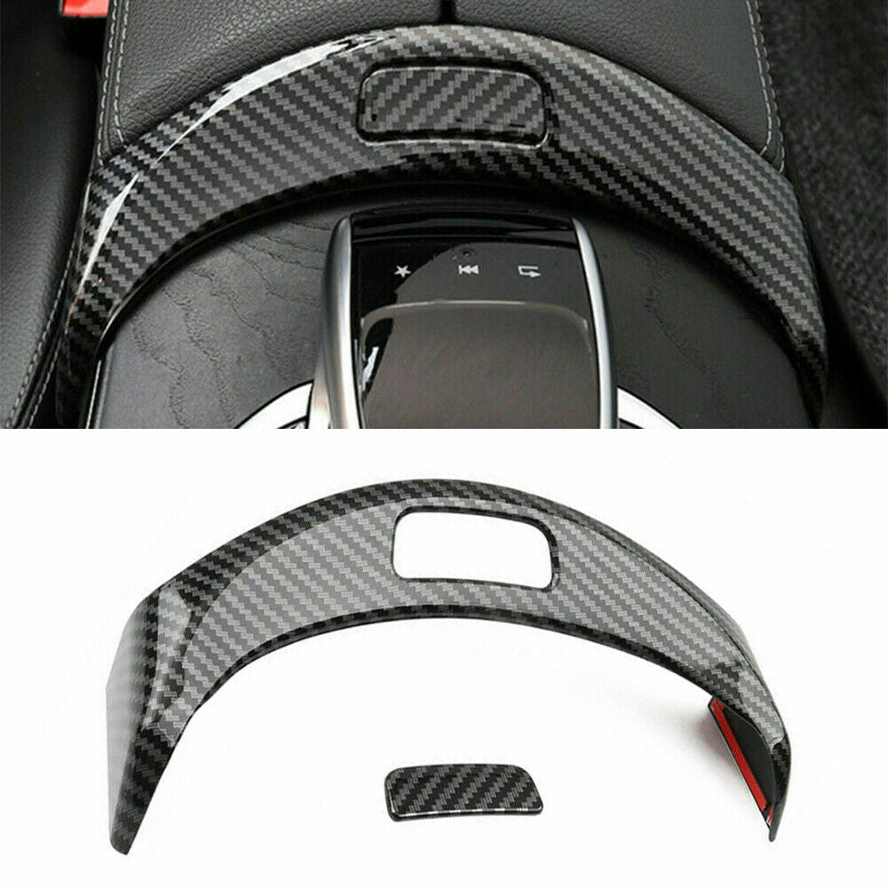Passend für Armlehne Box Blende Knopf Rahmen Für Mercedes Benz C Klasse W205 GLC X253 Carbon