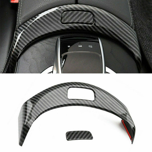 Passend für Armlehne Box Blende Knopf Rahmen Für Mercedes Benz C Klasse W205 GLC X253 Carbon