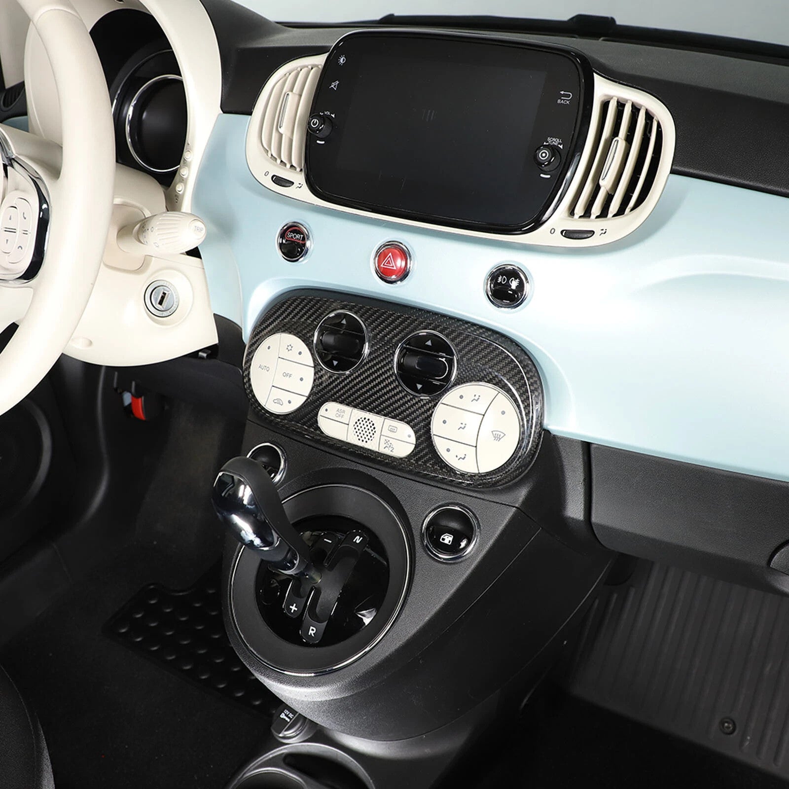 Passend für Fiat 500 Abarth 595 2016-2023 Mittelkonsole Blende
