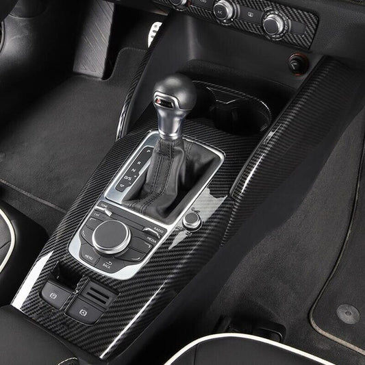 Passend für Audi A3 Mittelkonsole Abdeckung Schaltung Rahmen Schutz Blende Carbon