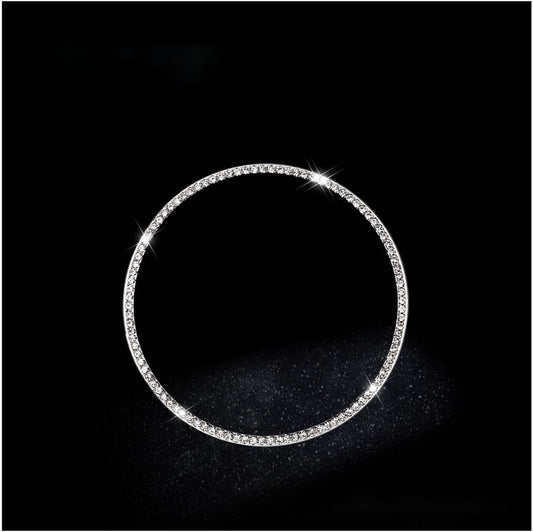 Passend für Mercedes C E GLC Strass Glitzer Blende Rahmen 4x Lautsprecher Ringe