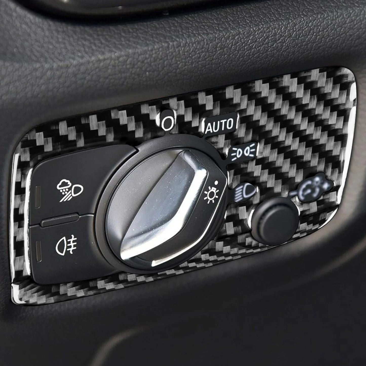 Passend für Audi A3 S3 RS3 8V Lichtschalter Rahmen Blende Carbon Abdeckung