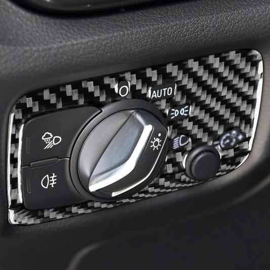 Passend für Audi A3 S3 RS3 8V Lichtschalter Rahmen Blende Carbon Abdeckung