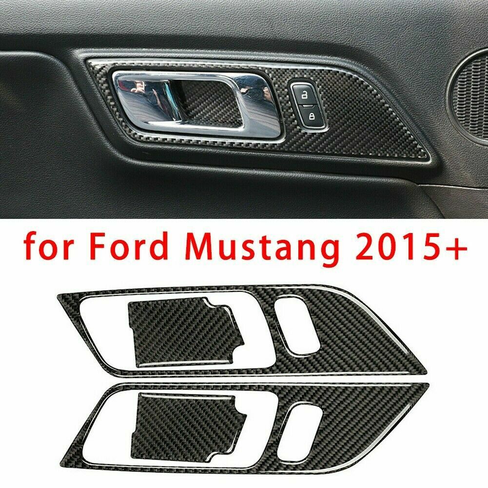 Passend für Ford Mustang Türgriffe Abdeckung Blenden Rahmen Tuning Carbon