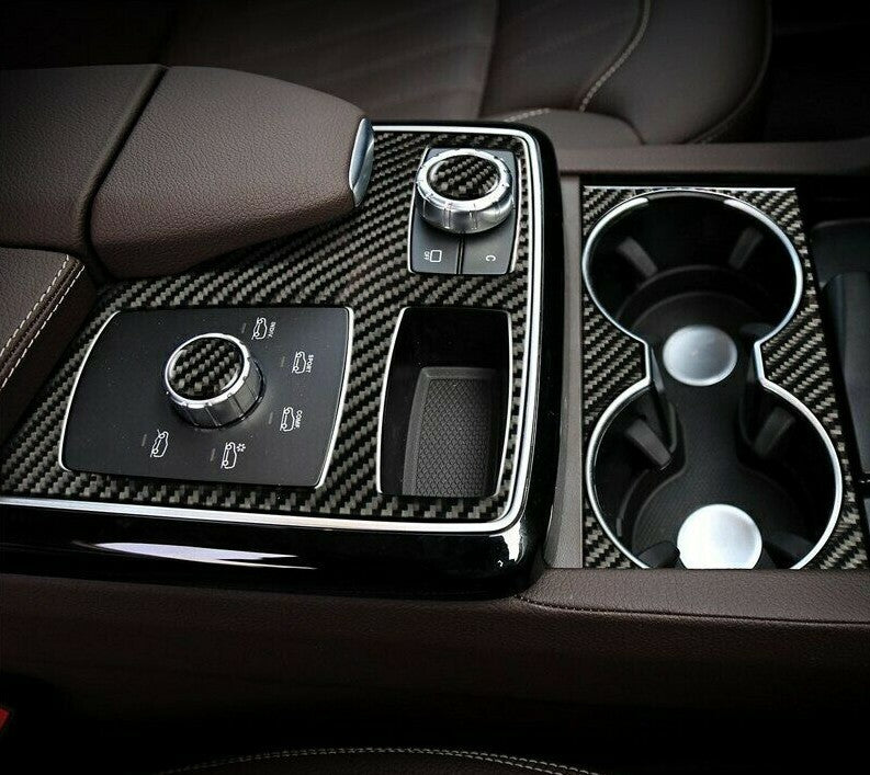 Passend für Mercedes Benz GLE GLS ML GL Blende Mittelkonsole Carbon Abdeckung