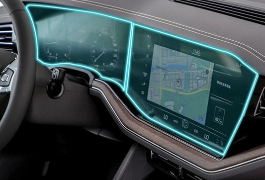 Passend für VW Touareg ab 2017 Schutzglas Display Schutz Displayfolie Glas