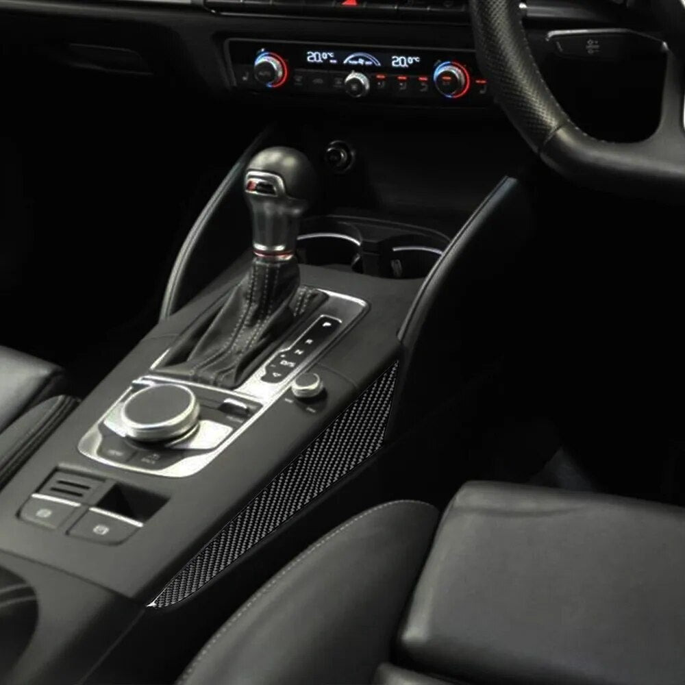 Passend für Audi A3 8V 2014-19 Mittelkonsole Außen Blende Abdeckung Rahmen Carb