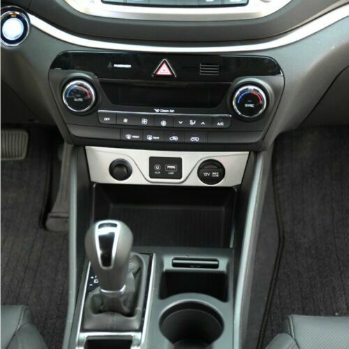 Passend für Hyundai Tucson Zigarettenanzünder Rahmen Abdeckung Silber Chrom Edelstahl
