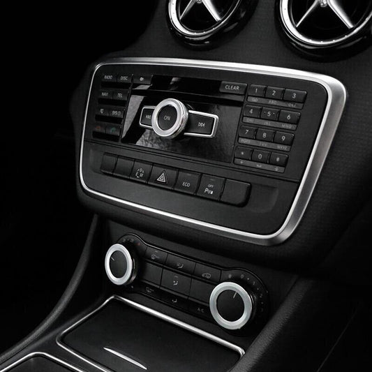 Passend für Mercedes A B E GLK GLA CLA GLE ML Silber Radio Klima AC Regler Knopf