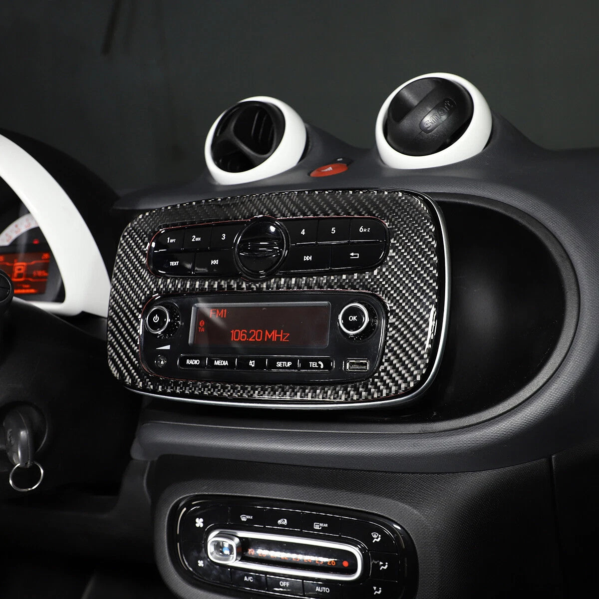 Passend für Smart Fortwo 453 2016 Mittelkonsole Blende