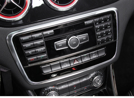Passend für Mercedes GLA CLA Mittelkonsole Blende Radio Rahmen Schwarz