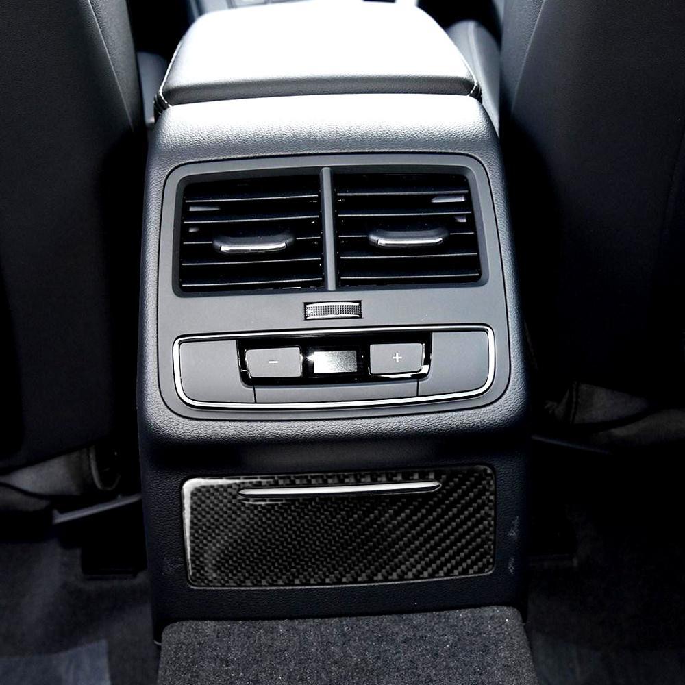Passend für Audi A4 B9 2017-19 Aufbewahrungsbox Blende Abdeckung Rahmen Carbon