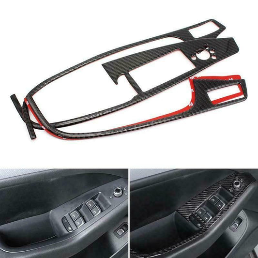 Passend für Handgriff Türgriff Carbon Rahmen Blende Passend Für Audi Q5 SQ5 8R TDI TFSI