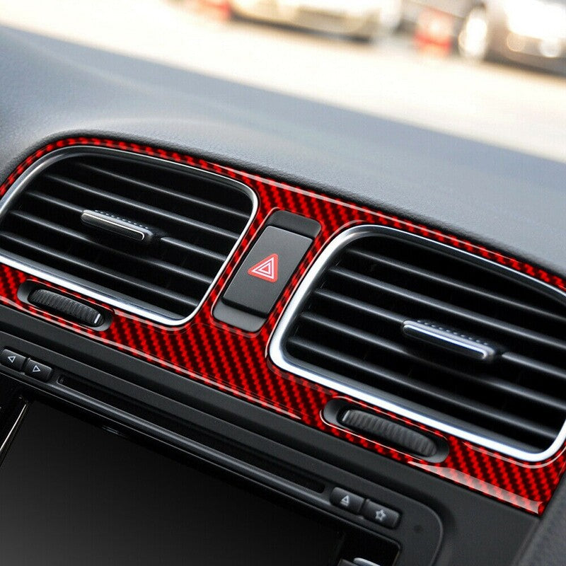 Passend für Golf 6 MK6 Lüftung Blende Abdeckung Rahmen Rot