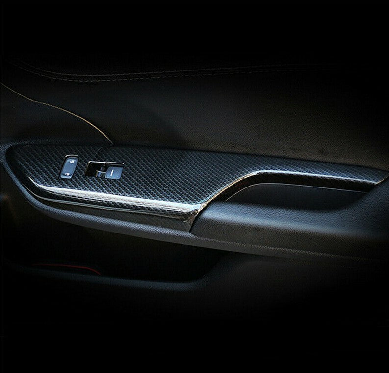 Passend für Honda Civic Carbon Fensterheber Blende Schutz Tasten Armlehne Cover