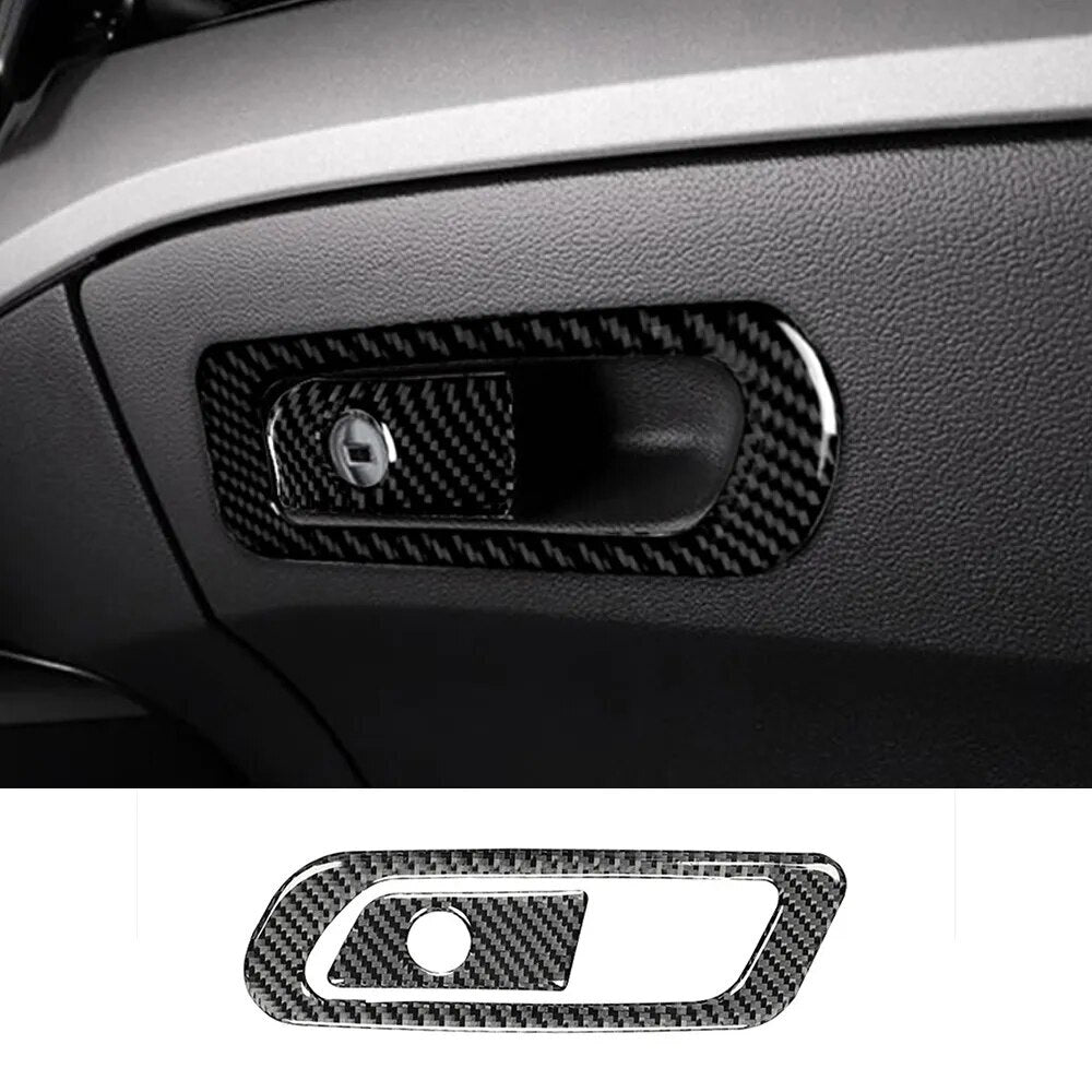 Passend für Audi A4 B9 2017-19 Handschuhfach Blende Abdeckung Rahmen Carbon